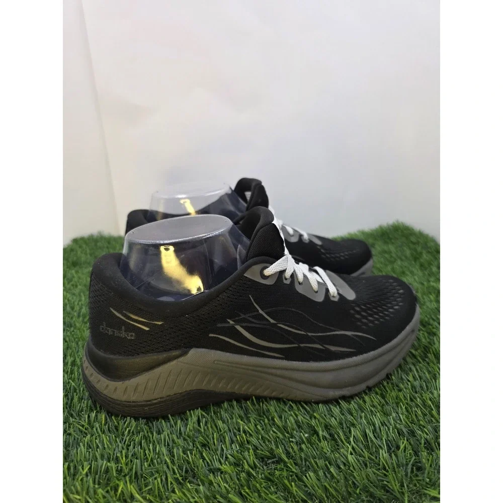 Women's Dansko Pace Mesh Athletic Walking Shoes Black Grey Size 38 US 7.5